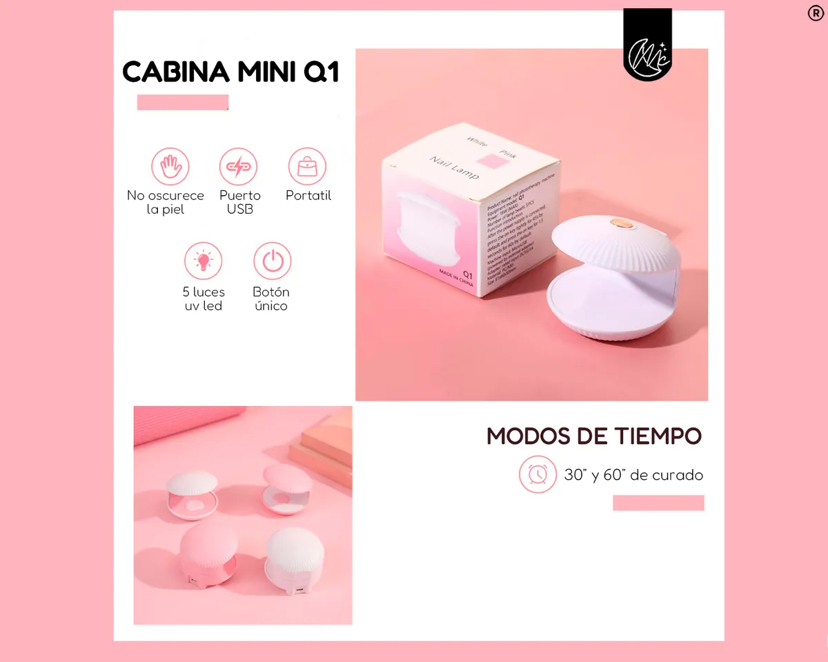 Kit X3 Polygel Semipermanente Torno Cabina Uv Led Uñas Gel Color