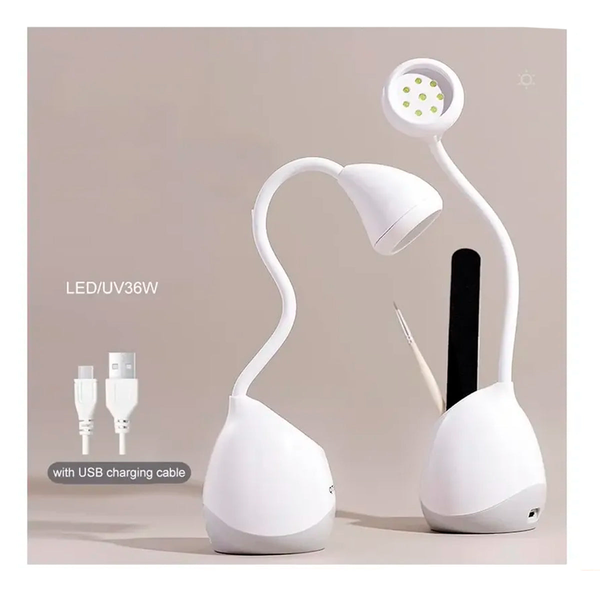 Lampara Led Uv 36w Usb Softgel Manicuria Uñas Semipermanente