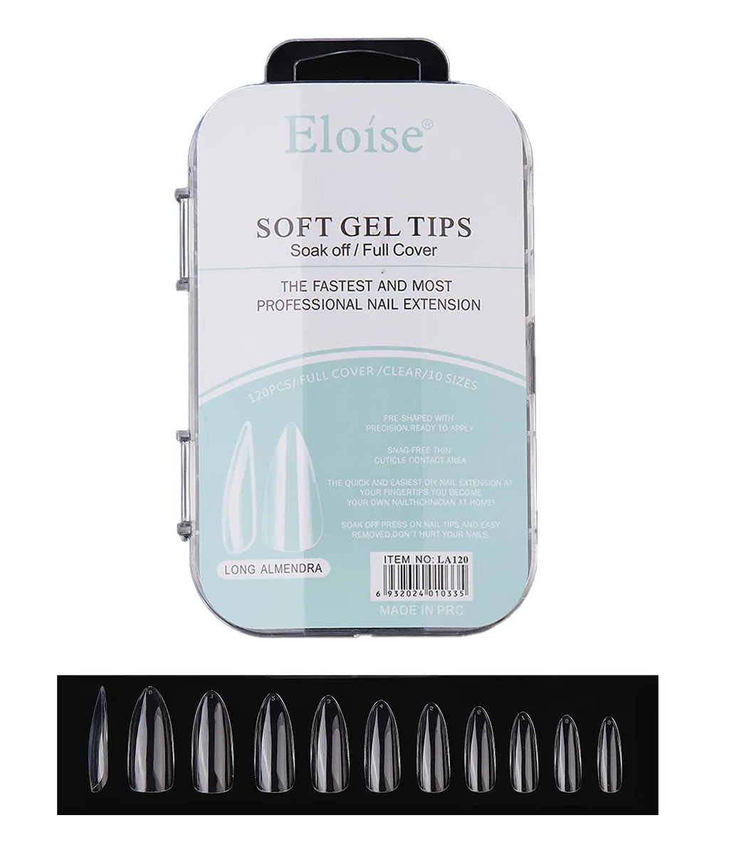 Tips Uñas Eloise Soft Gel Nails Press On 120pcs Postizas