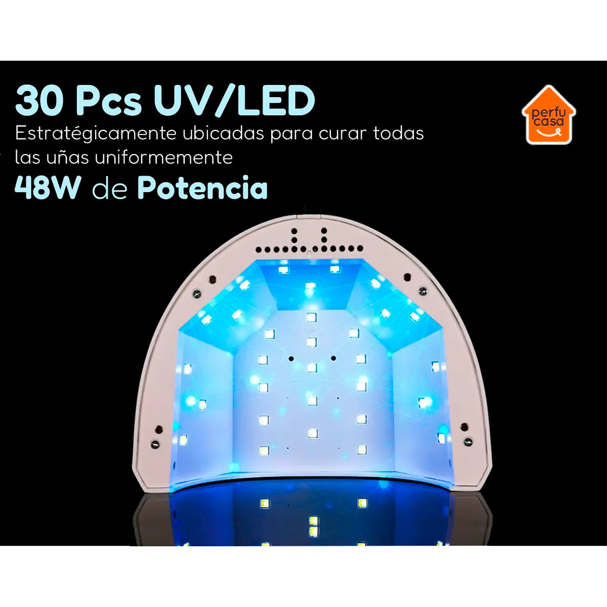 Cabina Lámpara Uv Led Uñas Profesional SUNone Eloise 48w