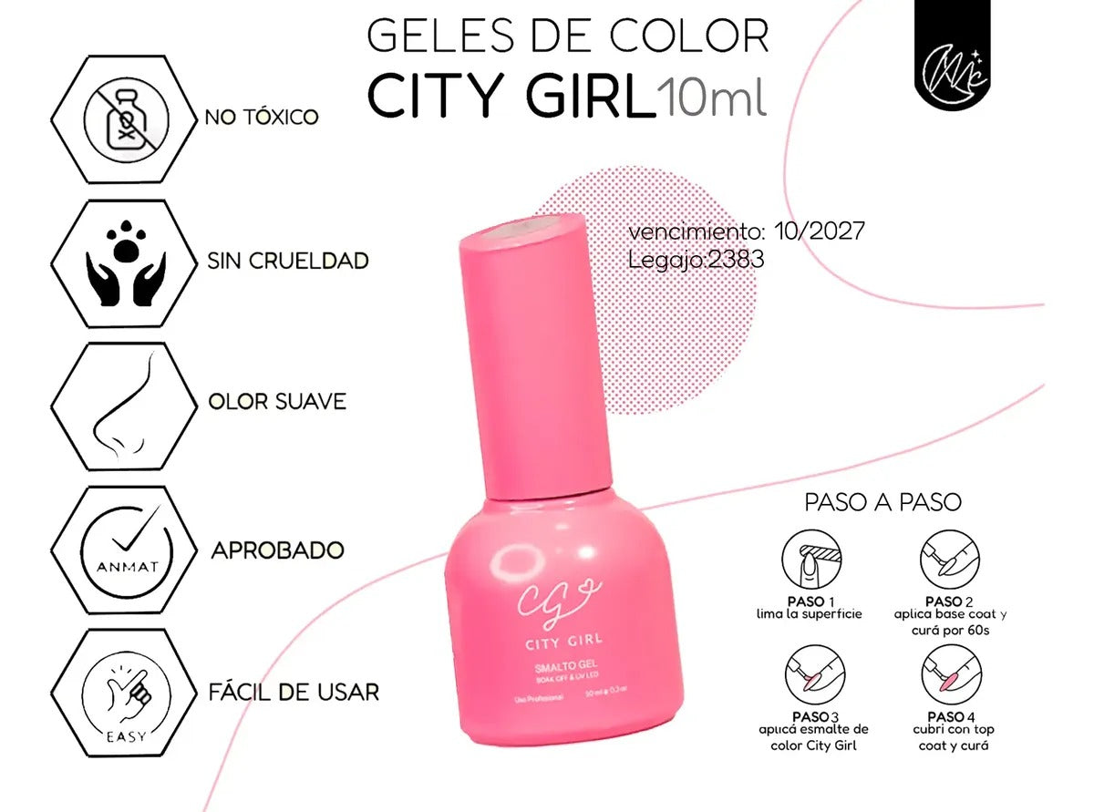 Kit Uñas Semipermanente Completo Esmaltado Uv Set Polygel