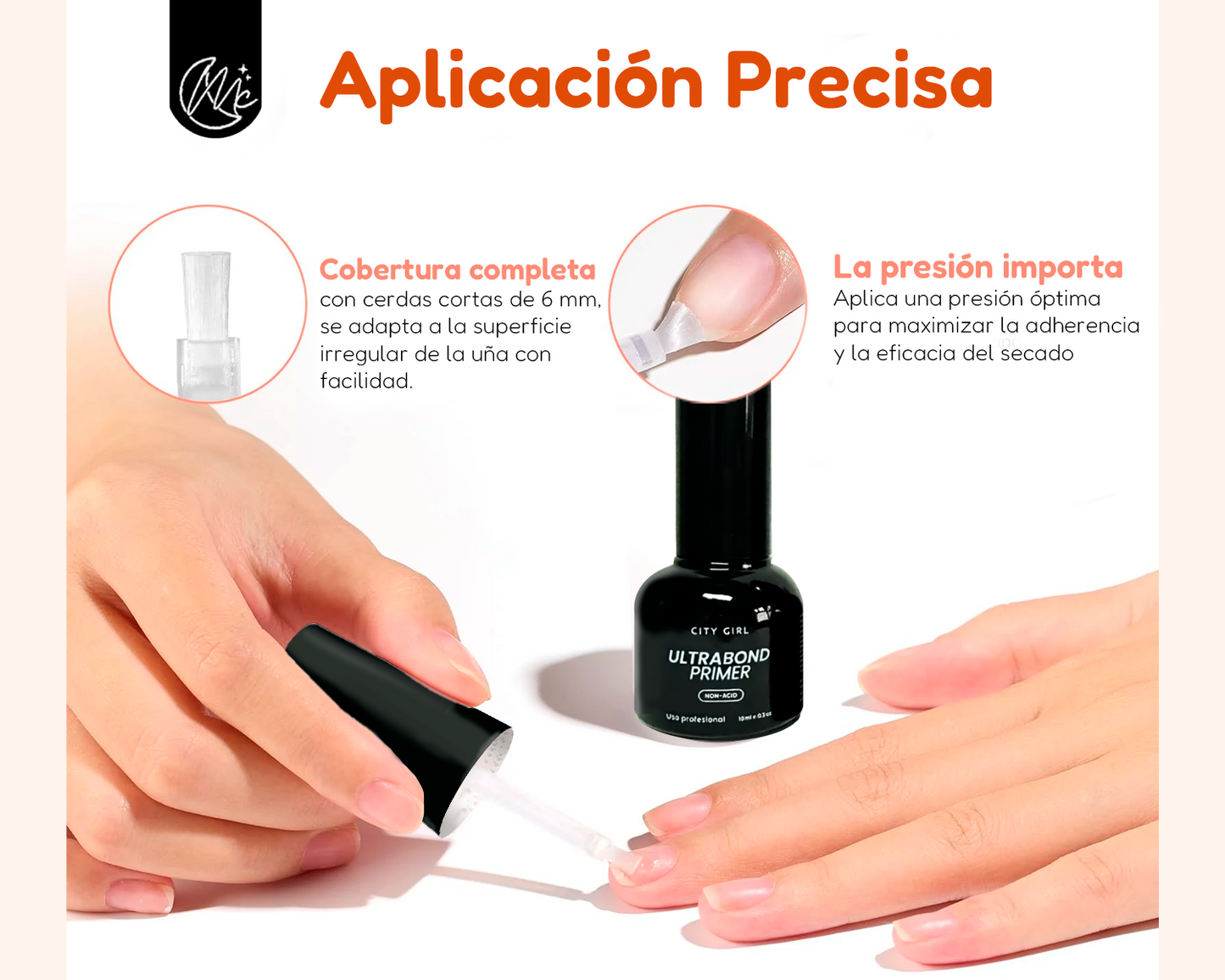 Ultrabond Primer Sin Acido City Girl Esmalte 10ml Uñas Gel