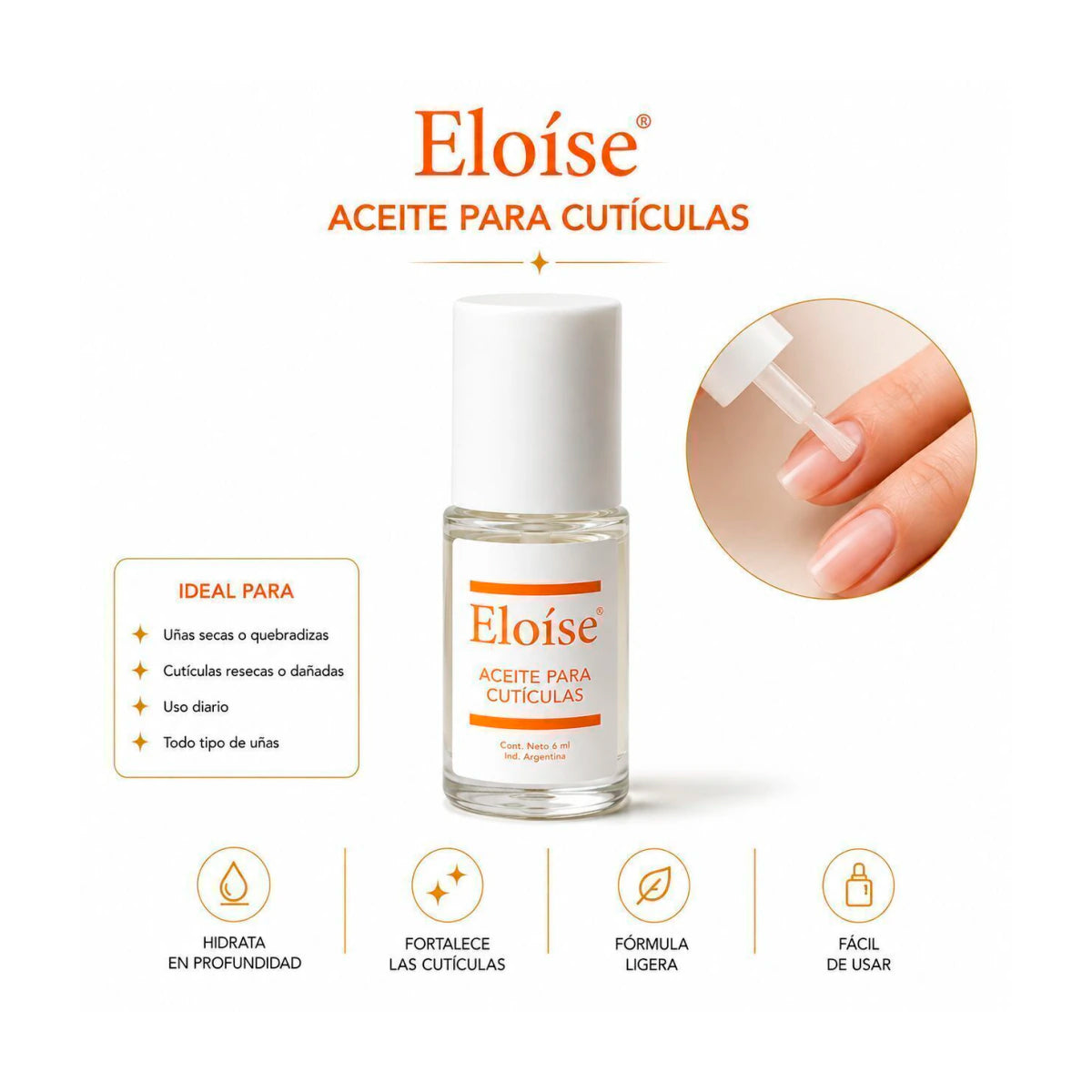 Aceite para cuticula 6ml ELOISE