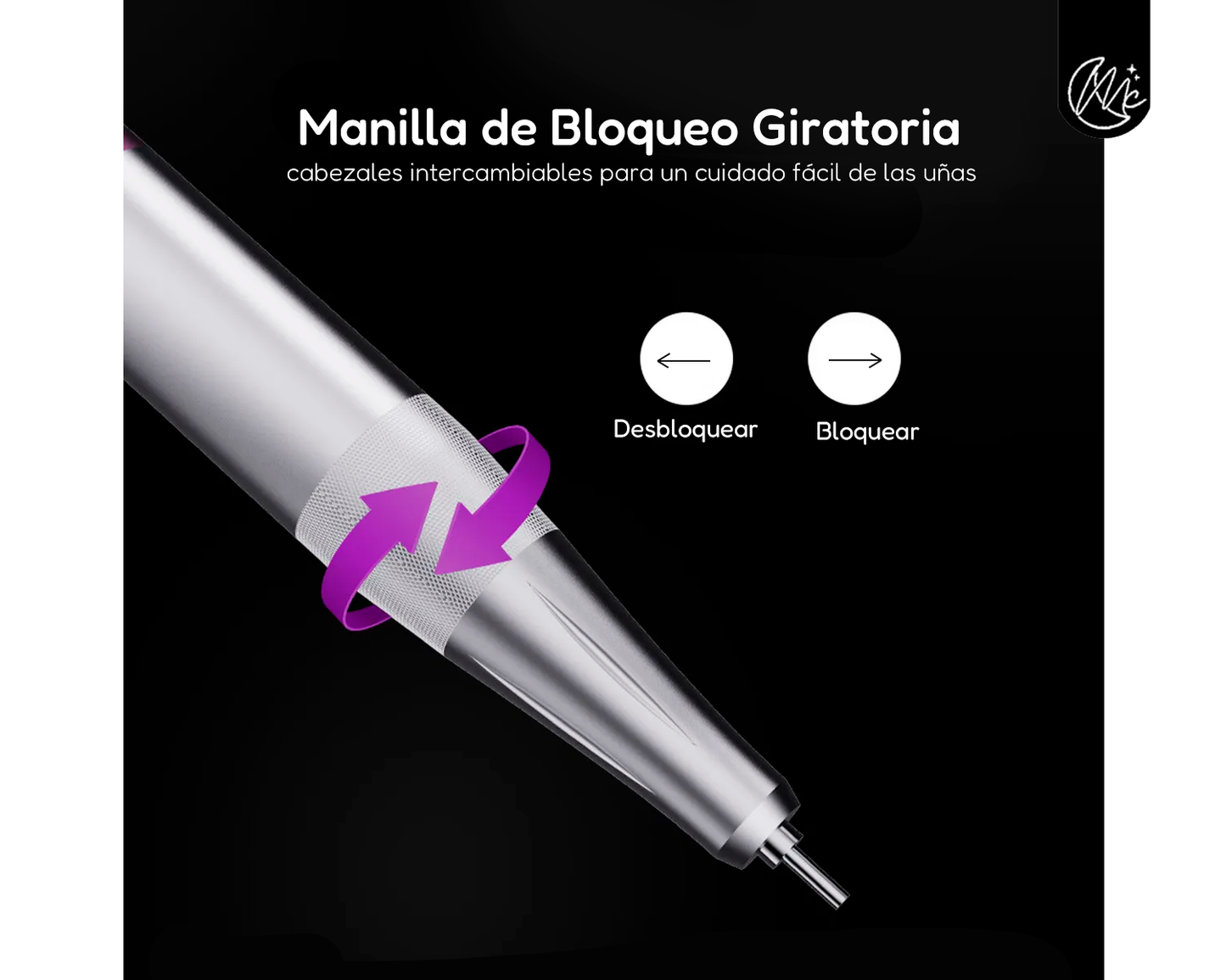Torno Uñas Profesional Manicura Pedicura Eloise Bq-108 Limas