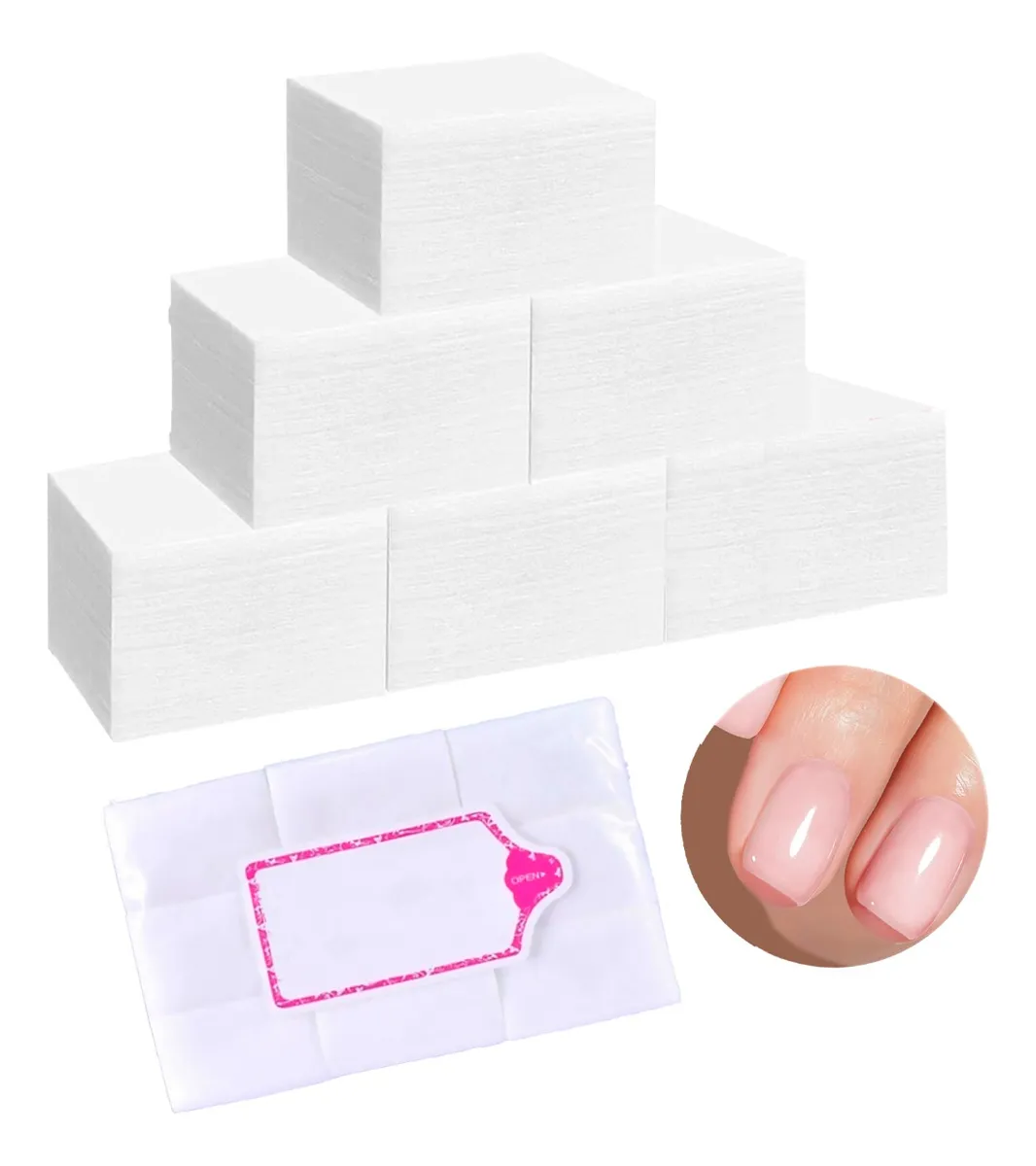 Nail Wipes Toallitas X 1000 Para Uñas Esculpidas