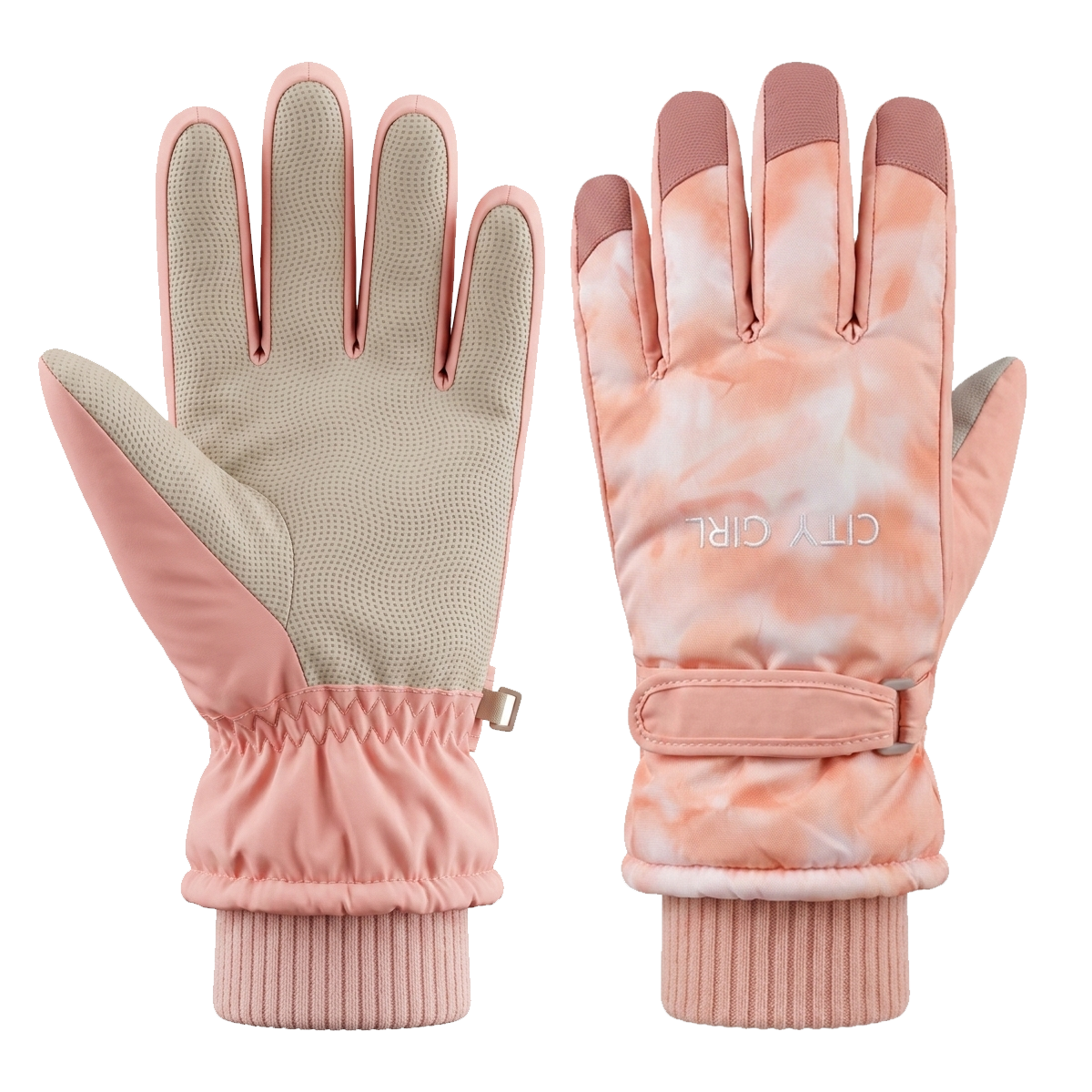 Guantes Nieve City Girl Adulto Ajustable Impermeable Nieve