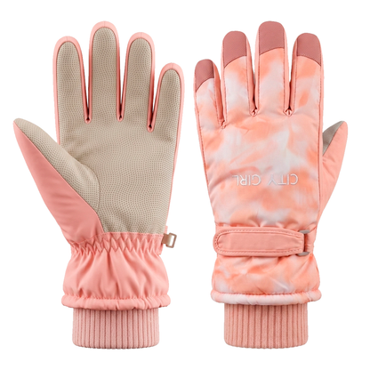 Guantes Nieve City Girl Adulto Ajustable Impermeable Nieve