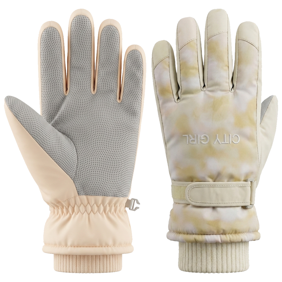 Guantes Nieve City Girl Adulto Ajustable Impermeable Nieve