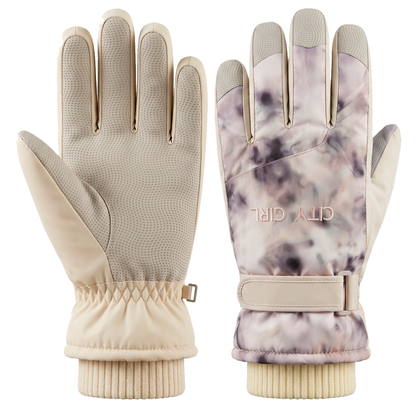 Guantes Nieve City Girl Adulto Ajustable Impermeable Nieve