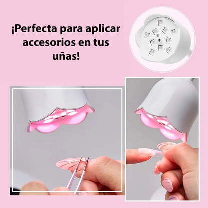 Cabina Uv Led Flor 20w Paris Night Uñas Lampara Tactil Blanco