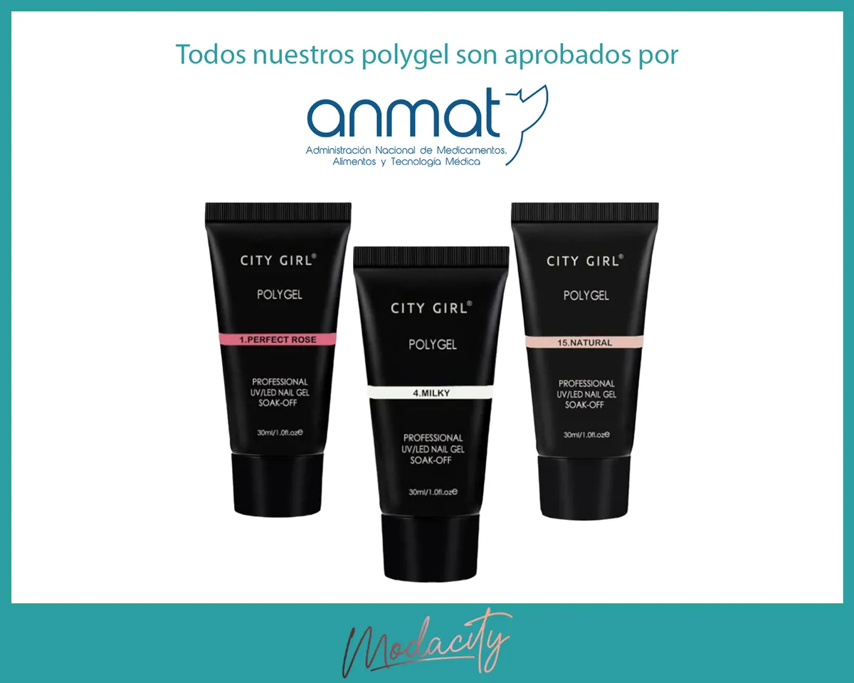 Kit Polygel Uñas Semipermanentes Manicura Tips Solucion