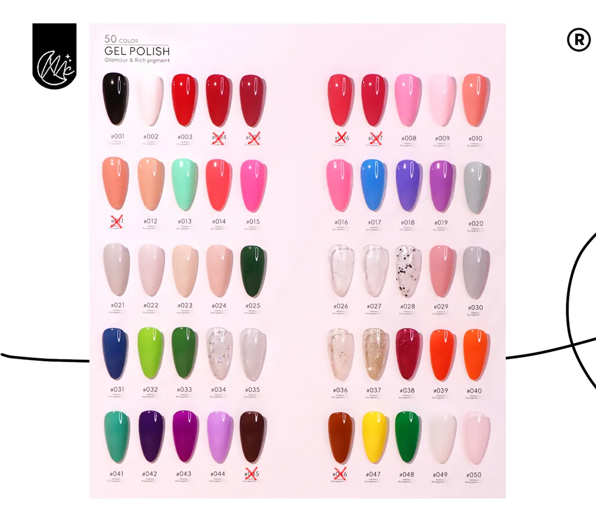 Kit X6 Esmaltes Color Semipermanente Eloíse Uv Uñas Manicura A Elección