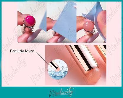 Cepillo Silicona Uñas City Girl Semipermanente Gel Cromado