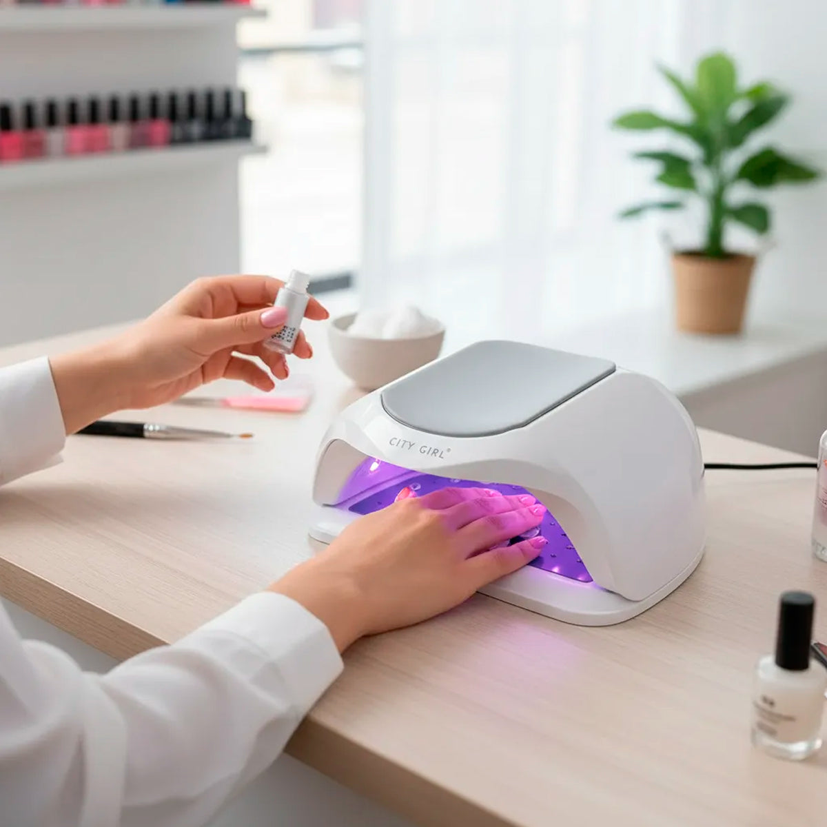 Cabina Uv Led Lámpara 288w City Girl Manicura Semipermanente