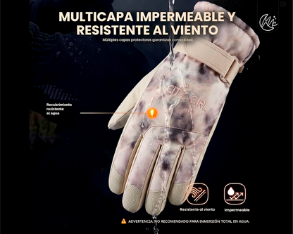 Guantes Nieve City Girl Adulto Ajustable Impermeable Nieve