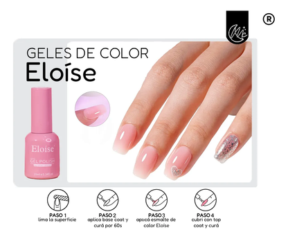 Kit X6 Esmaltes Color Semipermanente Eloíse Uv Uñas Manicura A Elección