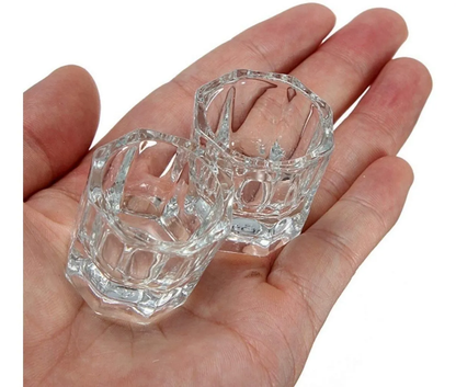 Vaso Dappen De Vidrio / Uñas Esculpidas