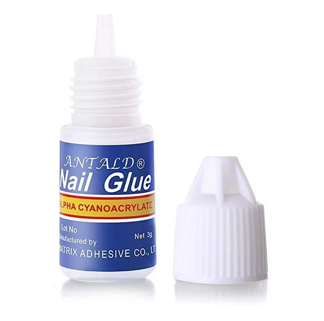 Nails Glue Pegamento Gotero Para Uñas Tips Art Decoración X5