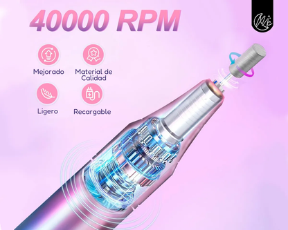 Torno Uñas Eloise Manicura Pedicura Profesional 40000rpm