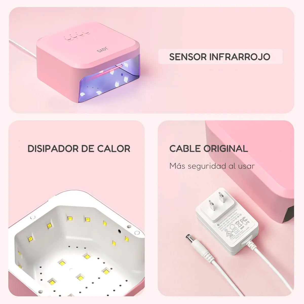 Cabina Lámpara Uv Led 48w City Girl Uñas Gelificadas