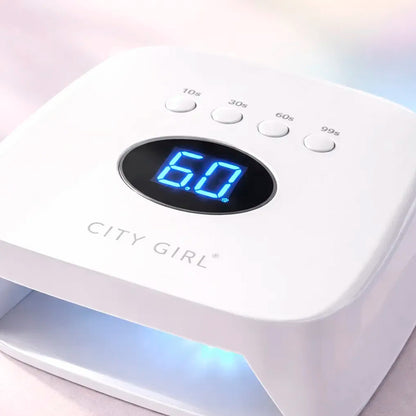 Cabina Lámpara Uv Led 54w City Girl Esmaltado Semi Blanco