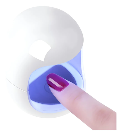 Cabina Lampara Uv Led 3w Bombon Paris Mini Dedo Individual Blanco