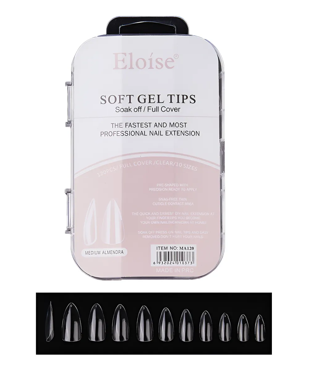 Tips Uñas Eloise Soft Gel Nails Press On 120pcs Postizas