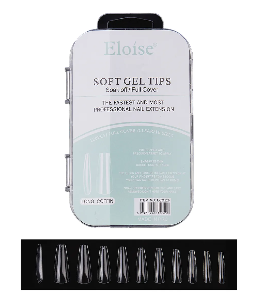 Tips Uñas Eloise Soft Gel Nails Press On 120pcs Postizas