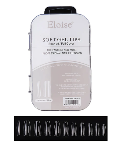 Tips Uñas Eloise Soft Gel Nails Press On 120pcs Postizas