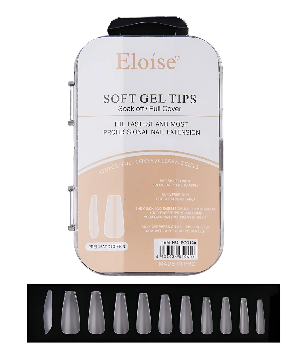 Tips Uñas Eloise Soft Gel Nails Press On 120pcs Postizas