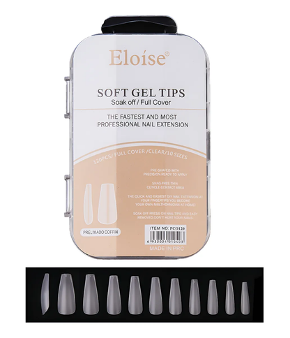 Tips Uñas Eloise Soft Gel Nails Press On 120pcs Postizas