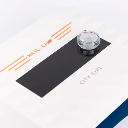Cabina Uñas Lámpara Uv Led Inalámbrica 120 Watts City Girl Blanco
