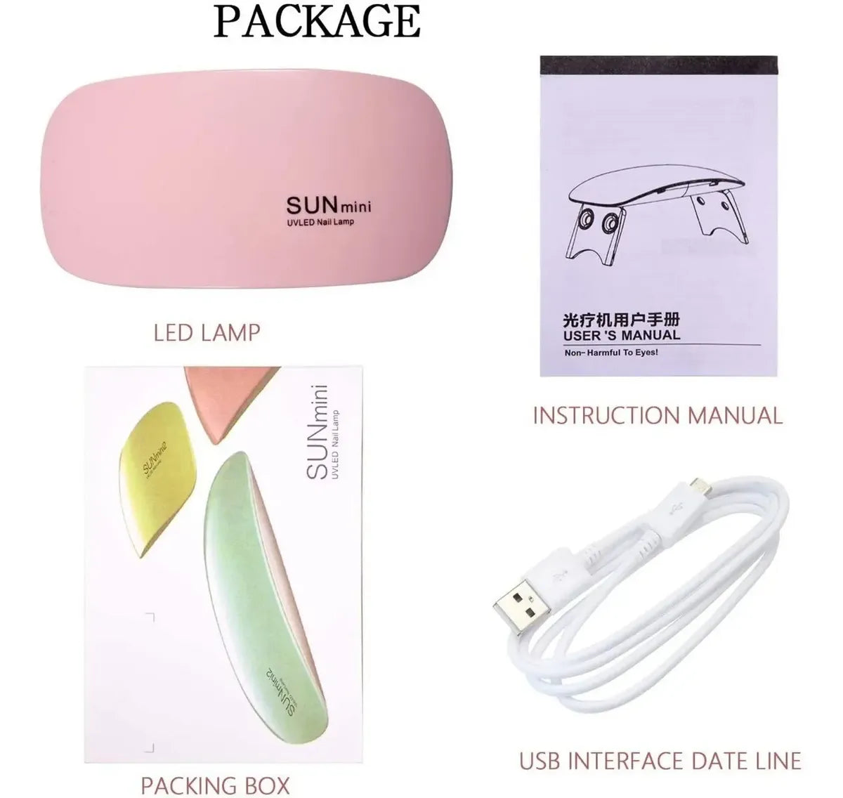 Cabina Sun Mini Led Uv 6w Para Uñas Gelificadas