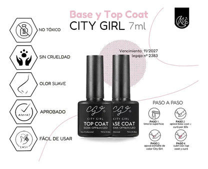 Kit 12 Esmaltes Semipermanentes City Girl 7ml Aprobado Anmat