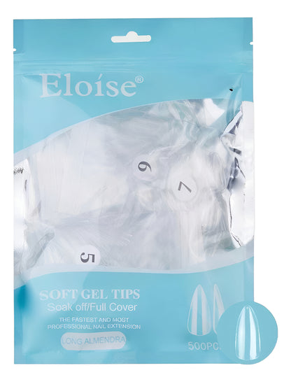 Tips Uñas Eloise Soft Gel Nails Press On 500pcs Postizas