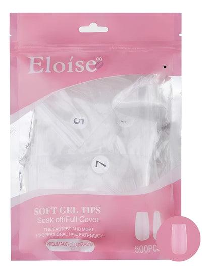 Tips Uñas Eloise Soft Gel Nails Press On 500pcs Postizas