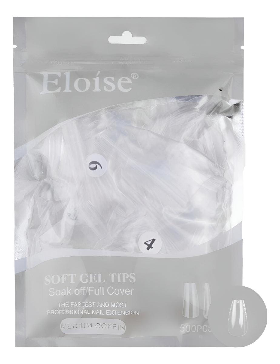 Tips Uñas Eloise Soft Gel Nails Press On 500pcs Postizas