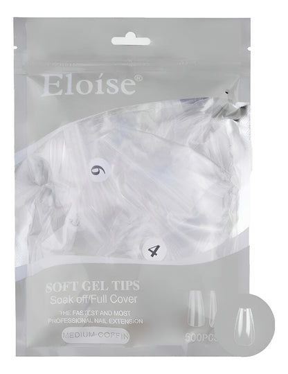 Tips Uñas Eloise Soft Gel Nails Press On 500pcs Postizas