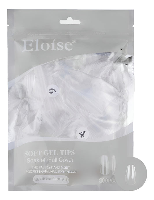 Tips Uñas Eloise Soft Gel Nails Press On 500pcs Postizas