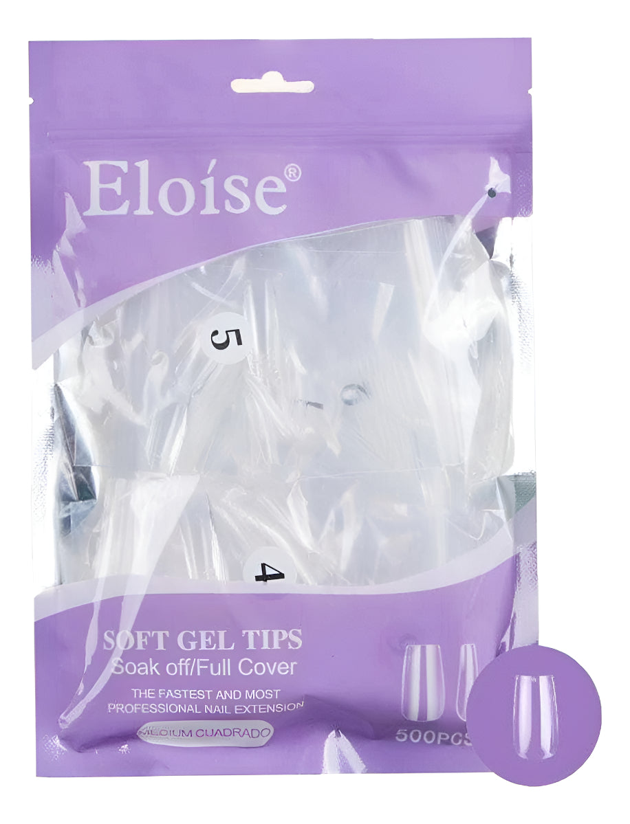 Tips Uñas Eloise Soft Gel Nails Press On 500pcs Postizas