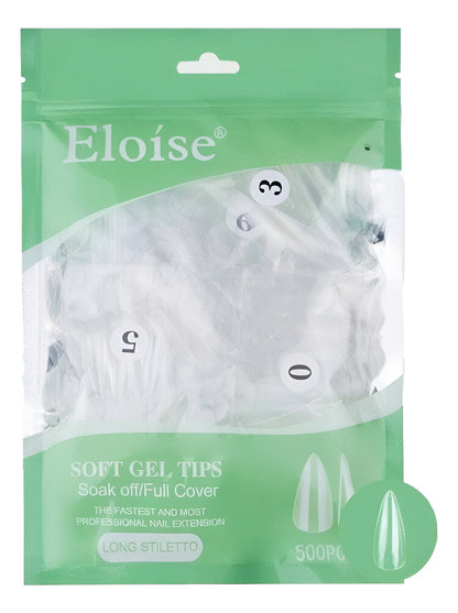 Tips Uñas Eloise Soft Gel Nails Press On 500pcs Postizas