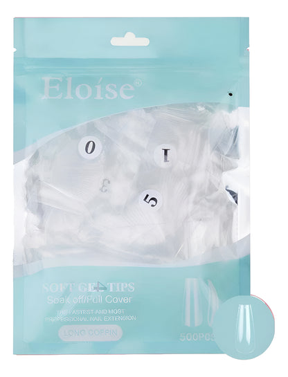 Tips Uñas Eloise Soft Gel Nails Press On 500pcs Postizas