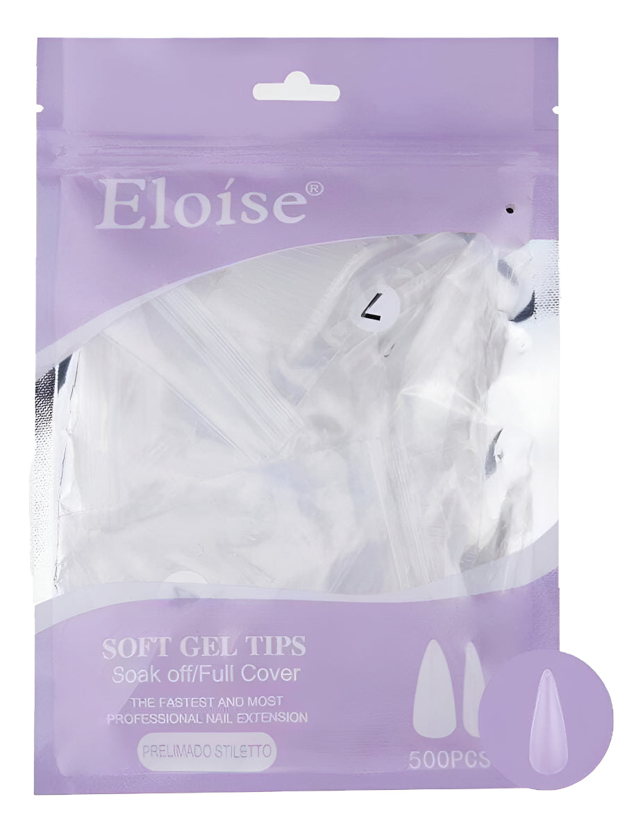 Tips Uñas Eloise Soft Gel Nails Press On 500pcs Postizas