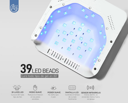 Cabina Uñas Gel H20 Lámpara Horno Uv Led 96w Profesional
