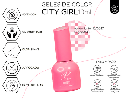Kit Manicura Soft Gel 10u Semipermanente Reinforce Colores