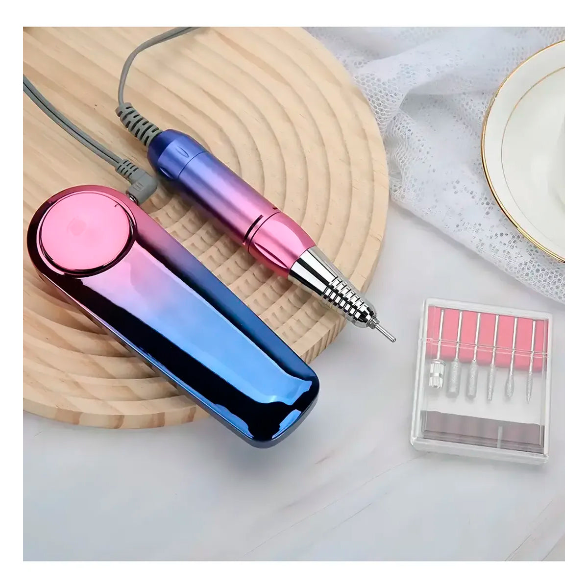 Torno Manicura Uñas City Girl 25w Inalámbrico Profesional