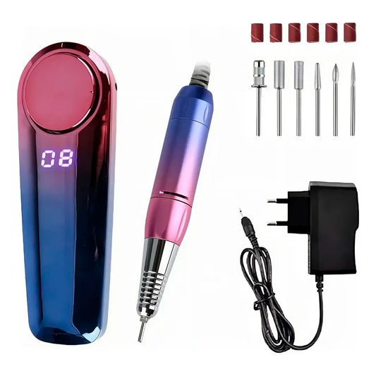 Torno Manicura Uñas City Girl 25w Inalámbrico Profesional