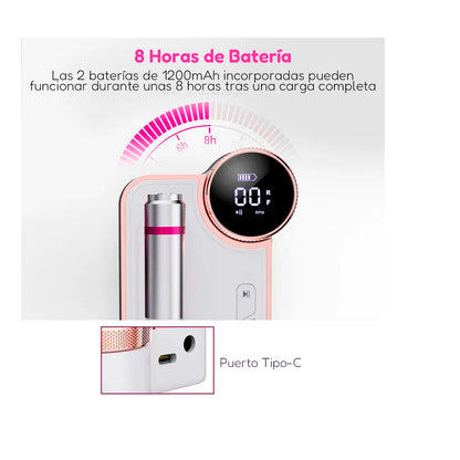 Lapiz Torno Uñas Gel Pedicura Manicura Profesional 35000rpm