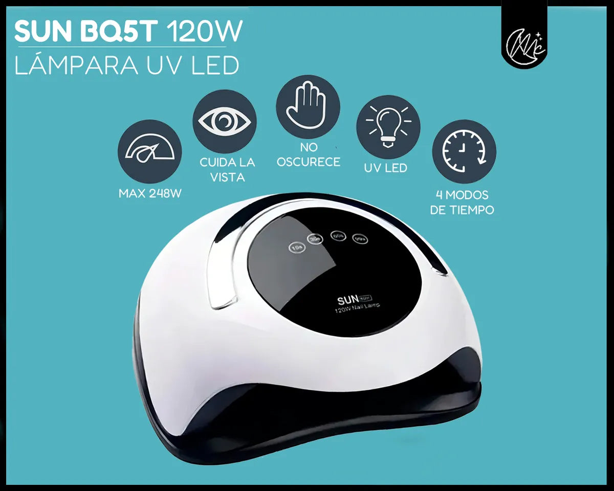 Kit Manicura Semipermanente Uñas Gel Completo Cabina Uv Led Blanco