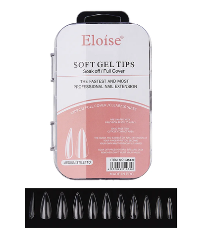 Tips Uñas Eloise Soft Gel Nails Press On 120pcs Postizas